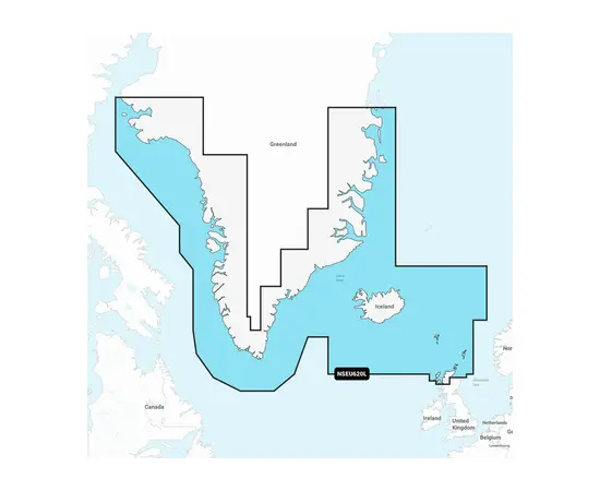 GARMIN NSEU620L NAVIONICS+ GREENLAND & ICELAND JūRLAPIAI, 010-C1270-20