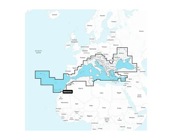 GARMIN NSEU643L NAVIONICS+ MEDITERRANEAN & BLACK SEA JūRLAPIAI, 010-C1272-20