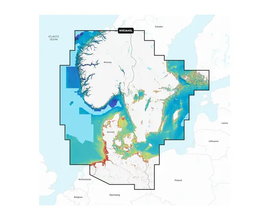 GARMIN NVEU645L NAVIONICS VISION+ SCANDINAVIA, SOUTH & GERMANY, NORTH JūRLAPIAI, 010-C1274-00