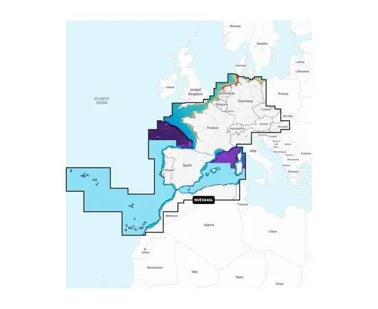 GARMIN NVEU646L NAVIONICS VISION+ EUROPE, CENTRAL & WEST JūRLAPIAI, 010-C1275-00