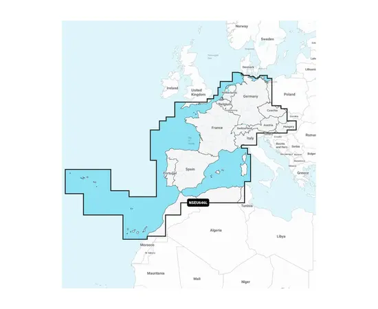 GARMIN NSEU646L NAVIONICS+ EUROPE, CENTRAL & WEST JūRLAPIAI, 010-C1275-20