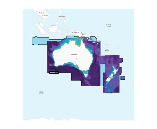 GARMIN NVPC012L NAVIONICS VISION+ AUSTRALIA & NEW ZEALAND JūRLAPIAI, 010-C1278-00