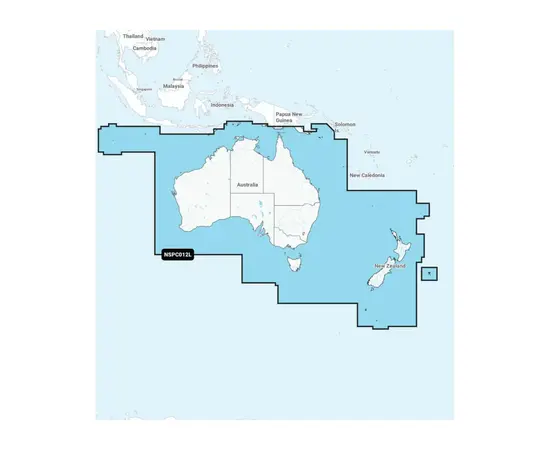 GARMIN NSPC012L NAVIONICS+ AUSTRALIA & NEW ZEALAND JūRLAPIAI, 010-C1278-20