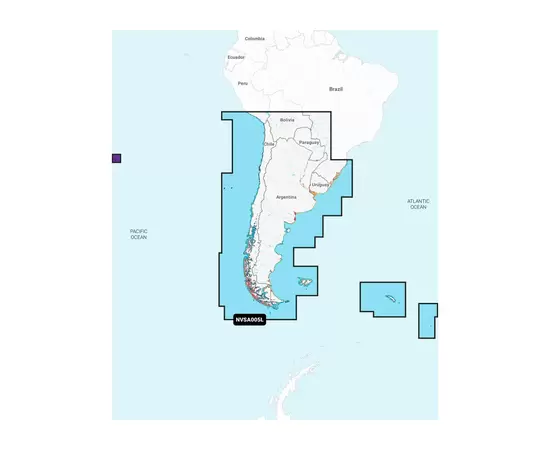 GARMIN NVSA005L NAVIONICS VISION+ CHILE, ARGENTINA & EASTER ISL. JūRLAPIAI, 010-C1286-00