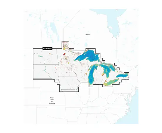 GARMIN NVUS005R NAVIONICS VISION+ U.S. NORTH & GREAT LAKES JūRLAPIAI, 010-C1289-00