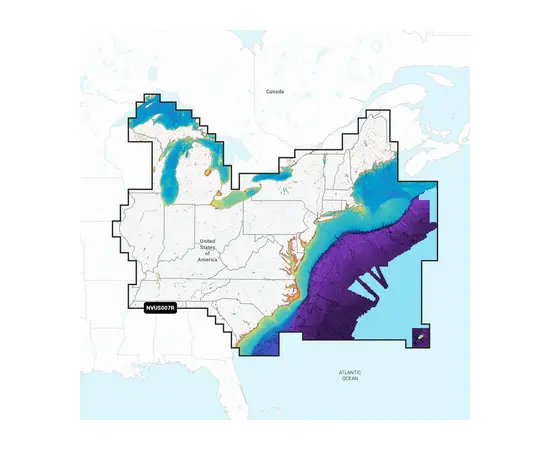 GARMIN NVUS007R NAVIONICS VISION+ U.S. EAST JūRLAPIAI, 010-C1291-00