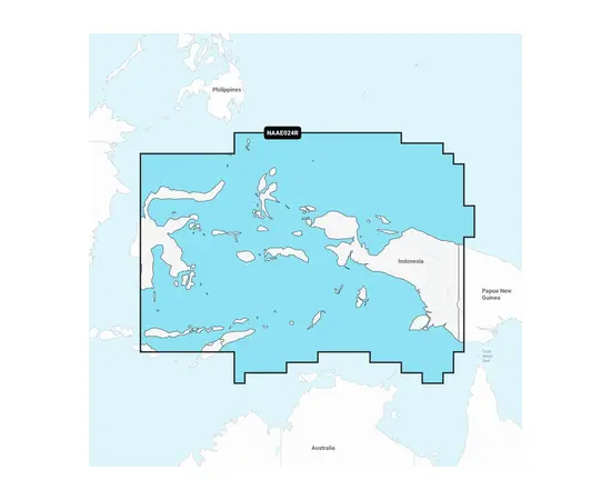 GARMIN NAAE024R NAVIONICS+ CENTRAL W. PAPUA & E. SULAWESI JūRLAPIAI, 010-C1302-30