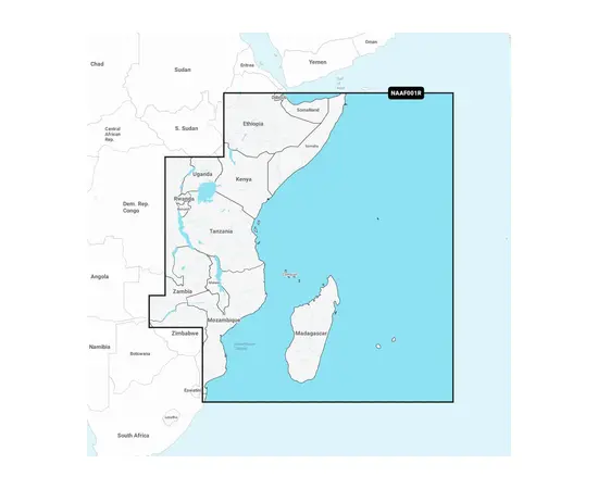 GARMIN NAAF001R NAVIONICS+ AFRICA, EAST JūRLAPIAI, 010-C1303-30