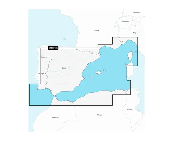 GARMIN NAEU010R NAVIONICS+ SPAIN, MEDITERRANEAN COAST JūRLAPIAI, 010-C1316-30