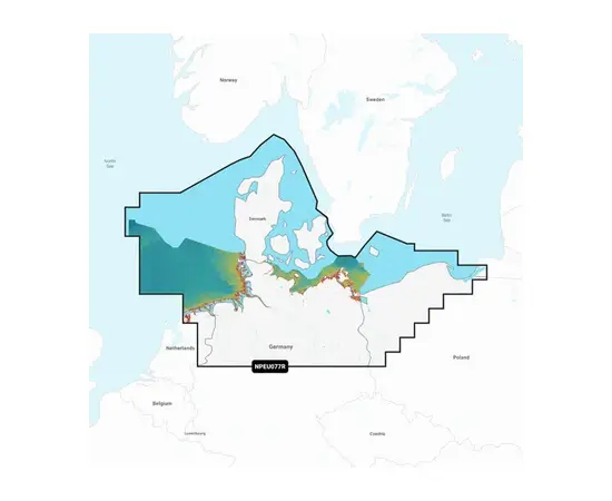 GARMIN NPEU077R NAVIONICS PLATINUM+ DENMARK, GERMANY & COASTAL POLAND JūRLAPIAI, 010-C1322-40