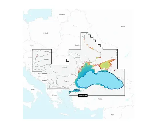 GARMIN NPEU063R NAVIONICS PLATINUM+ BLACK SEA & AZOV SEA JūRLAPIAI, 010-C1337-40