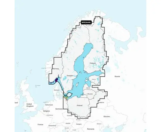 GARMIN NPEU644L NAVIONICS PLATINUM+ BALTIC SEA JūRLAPIAI, 010-C1352-40