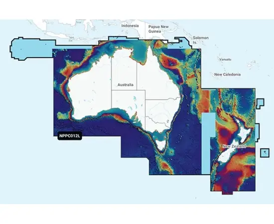 GARMIN NPPC012L NAVIONICS PLATINUM+ AUSTRALIA & NEW ZEALAND JūRLAPIAI, 010-C1357-40