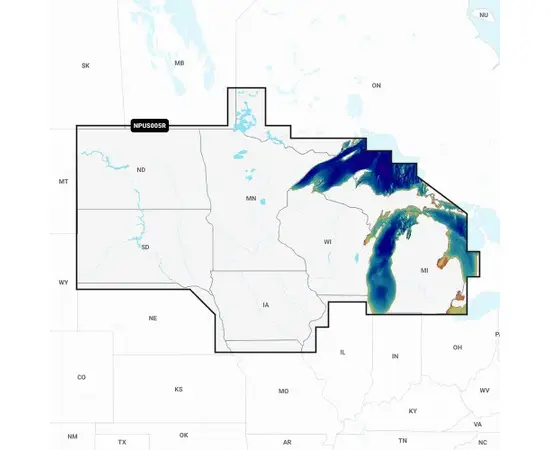 GARMIN NPUS005R NAVIONICS PLATINUM+ U.S. NORTH & GREAT LAKES JūRLAPIAI, 010-C1368-40