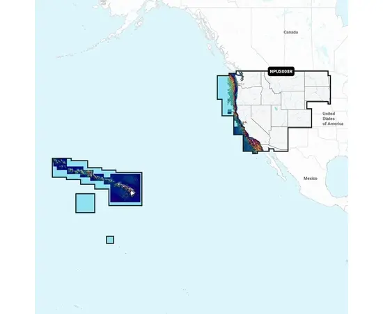 GARMIN NPUS008R NAVIONICS PLATINUM+ U.S. WEST JūRLAPIAI, 010-C1371-40