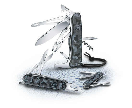 VICTORINOX HUNTSMAN NAVY CAMO 1.3713.942, KIšENINIS šVEICARIšKAS PEILIS, 1.3713.942