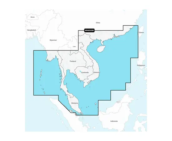 GARMIN NPAE020R NAVIONICS PLATINUM+ SOUTH CHINA & ANDAMAN SEAS JūRLAPIAI, 010-C1298-40