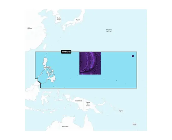 GARMIN NPAE021R NAVIONICS PLATINUM+ PHILIPPINES JūRLAPIAI, 010-C1299-40