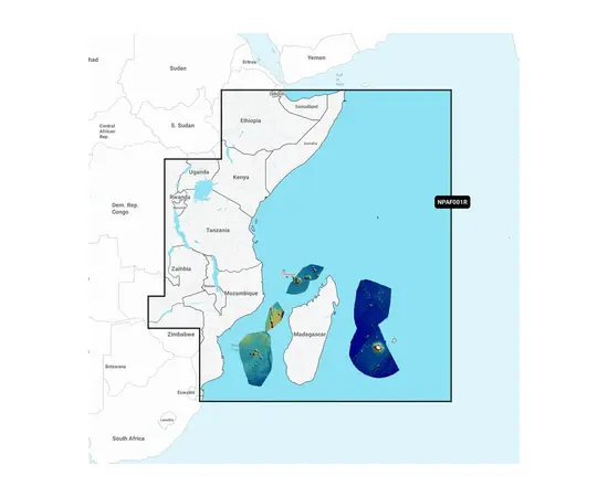 GARMIN NPAF001R NAVIONICS PLATINUM+ AFRICA, EAST JūRLAPIAI, 010-C1303-40