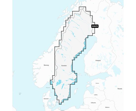 GARMIN NAEU067R NAVIONICS+ SWEDEN, LAKES & RIVERS JūRLAPIAI, 010-C1341-30