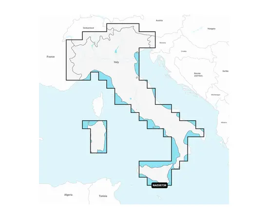 GARMIN NAEU073R NAVIONICS+ ITALY, LAKES & RIVERS JūRLAPIAI, 010-C1347-30