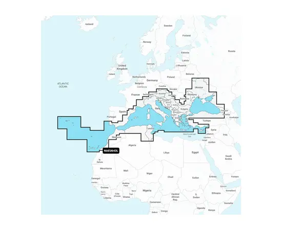 GARMIN NAEU643L NAVIONICS+ MEDITERRANEAN & BLACK SEA JūRLAPIAI, 010-C1351-30