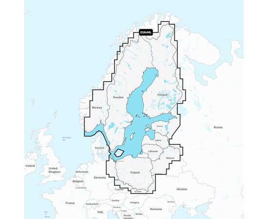 NAVIONICS+ NAEU644L BALTIJOS JūRA - JūRLAPIAI, 010-C1352-30