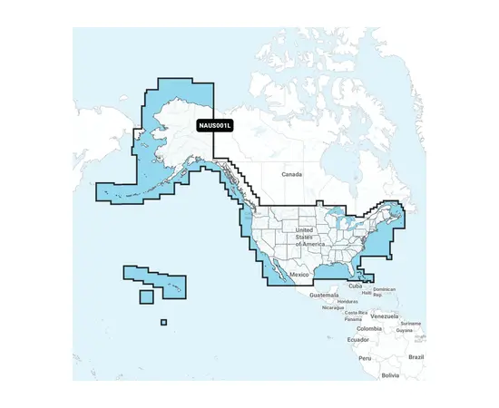 GARMIN NAUS001L NAVIONICS+ U.S. & COASTAL CANADA JūRLAPIAI, 010-C1366-30