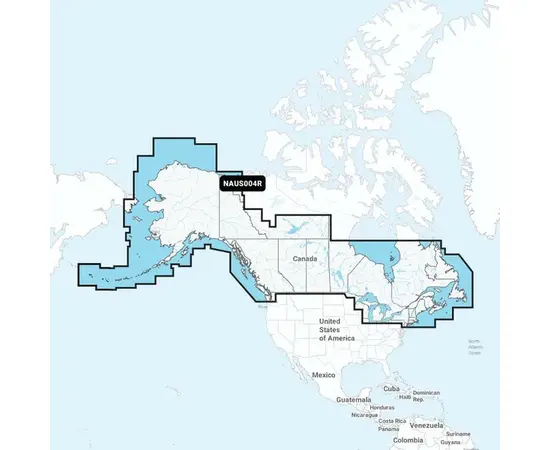 GARMIN NAUS004R NAVIONICS+ CANADA, ALASKA & GREAT LAKES JūRLAPIAI, 010-C1367-30