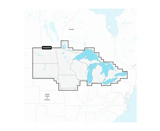 GARMIN NAUS005R NAVIONICS+ U.S. NORTH & GREAT LAKES JūRLAPIAI, 010-C1368-30