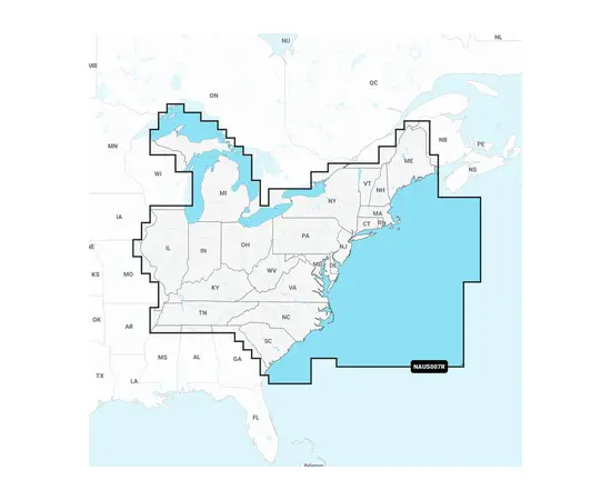 GARMIN NAUS007R NAVIONICS+ U.S. EAST JūRLAPIAI, 010-C1370-30