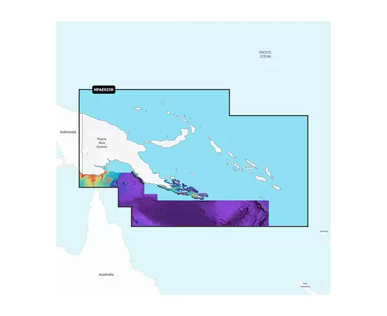 GARMIN NPAE025R NAVIONICS PLATINUM+ PAPUA NEW GUINEA & SOLOMON ISL. JūRLAPIAI, 010-C1372-40