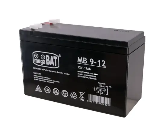 MEGABAT 12V 9AH AGM AKUMULIATORIUS, MB9-12
