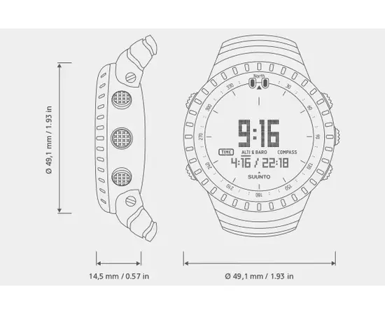 SUUNTO CORE ALL BLACK, SS014279010