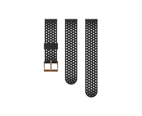 SUUNTO 20MM SILICONE BLACK/COPPER APYRANKė, SS050215000