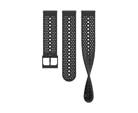 SUUNTO 22MM SILICONE ALL BLACK APYRANKė, SS050691000