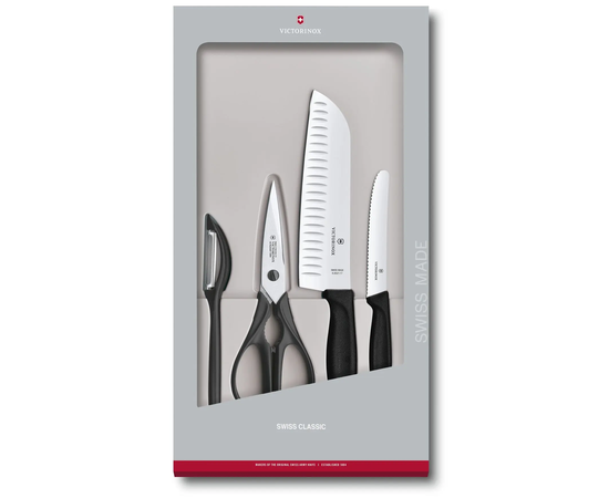 VICTORINOX SWISS CLASSIC VIRTUVėS RINKINYS, 4 DALIų, 6.7133.4G