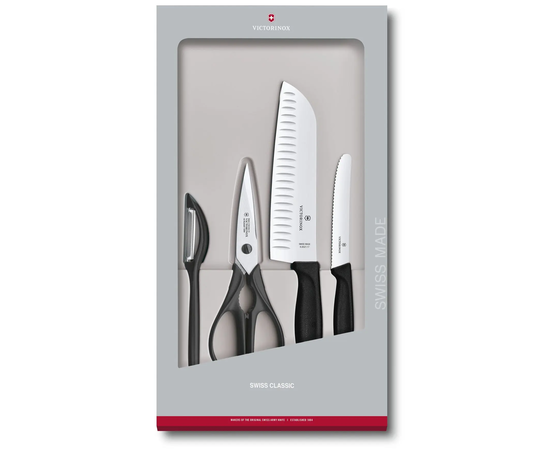 VICTORINOX SWISS CLASSIC VIRTUVėS RINKINYS, 4 DALYS, 6.7133.4G