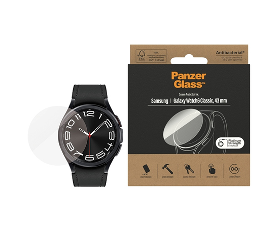 PANZERGLASS SAMSUNG GALAXY WATCH6 CLASSIC 43MM AB, 3685