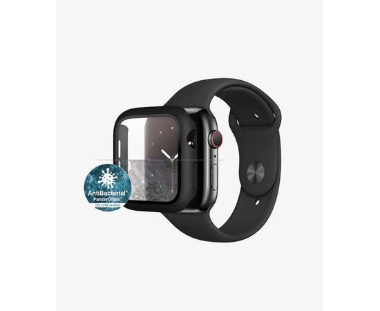 PANZERGLASS VISO KORPUSO APPLE WATCH SERIES 4/5/6/SE 44MM EKRANO APSAUGA, JUODA, 3641