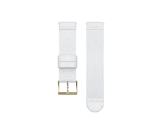 SUUNTO 20MM BRAIDED WHITE/GOLD APYRANKė, SS050375000