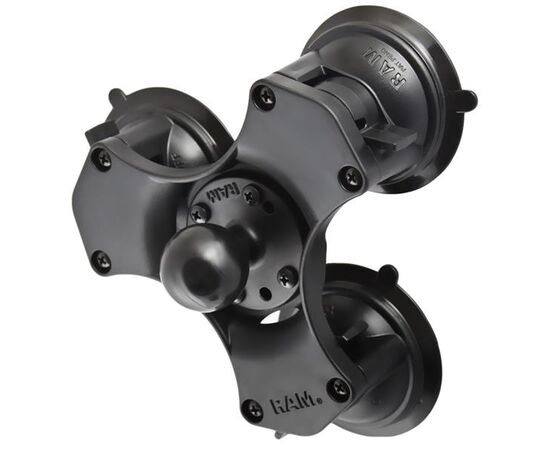 RAM TRIPLE SUCTION CUP BASE W/ 1.5" BALL, RAP-365-224-1U