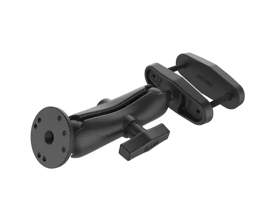 RAM 3" SQUARE RAIL MOUNT WITH ROUND BASE, RAM-101U-247-3