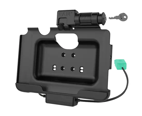 UNPKD RAM POWER AND DATA W/ 2 USB-A FEMALE SOCKETS KEYED LOCKING CRADLE FOR TAB ACTIVE PRO SUPPORTS, RAM-101-SAM57PD2KLU