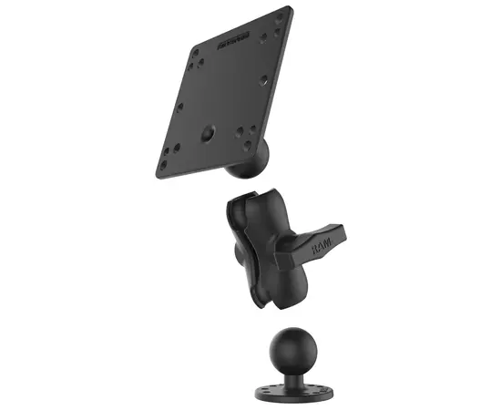 RAM MOUNT W VESA PLATE 100 75 MM SHORT, RAM-101U-B-246