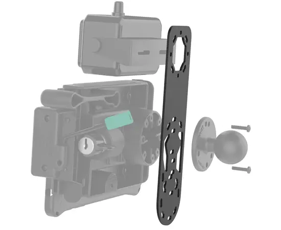 UNPKD RAM MIC/SPEAKER BRACKET 8.99" LONG, RAM-101-MIC1U