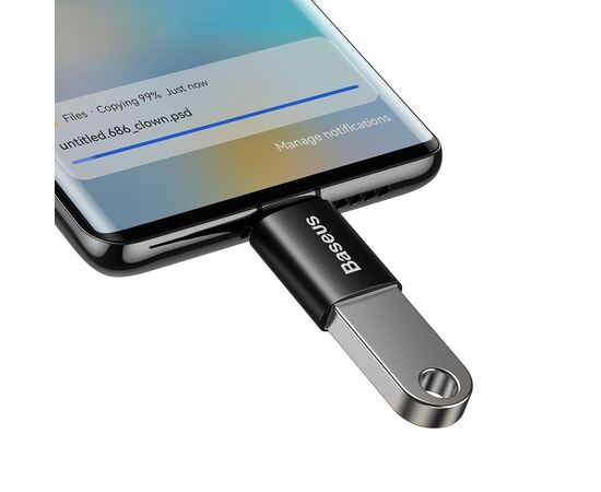 ADAPTERIS BASEUS INGENUITY SERIES TYPE-C TO USB-A3.1 OTG JUODAS ZJJQ000001, 6932172605643