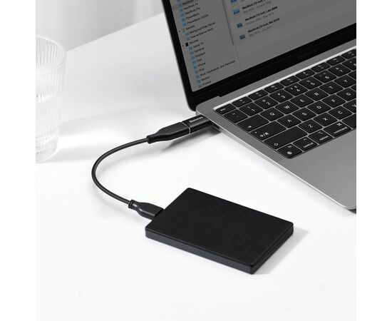 ADAPTERIS BASEUS INGENUITY SERIES TYPE-C TO USB-A3.1 OTG JUODAS ZJJQ000001, 6932172605643