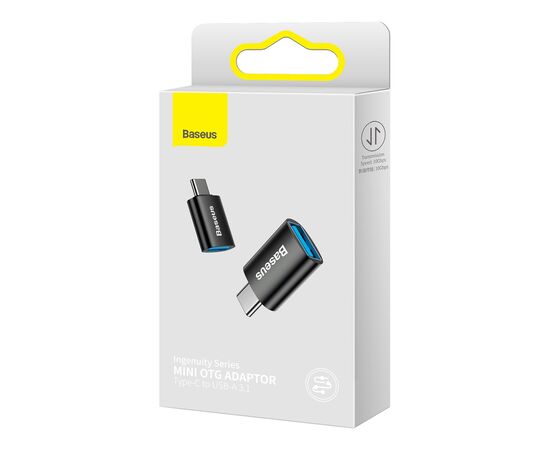 ADAPTERIS BASEUS INGENUITY SERIES TYPE-C TO USB-A3.1 OTG JUODAS ZJJQ000001, 6932172605643