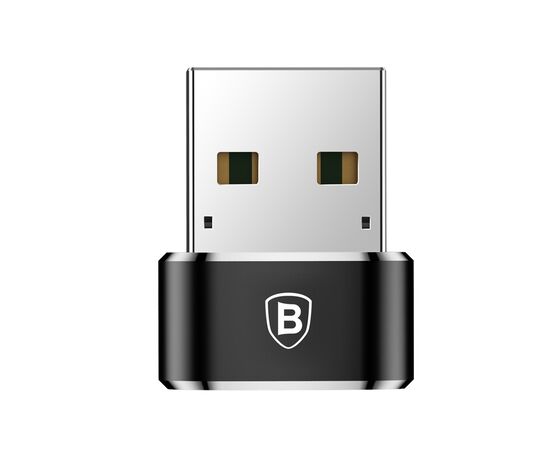 ADAPTERIS BASEUS TYPE-C TO USB-A JUODAS CAAOTG-01, 6953156263536